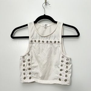 Missguided Grommet Detail crop Top